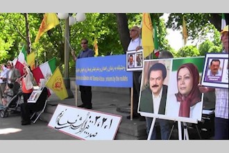 Iranian Diaspora commemorating PMOI hero Gholamreza Khosravi