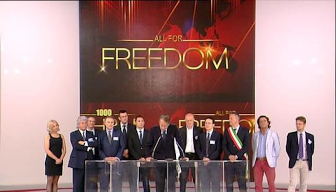 Former Italian foreign minister Giulio Terzi spoke at the annual Iranian Resistance conference in Paris