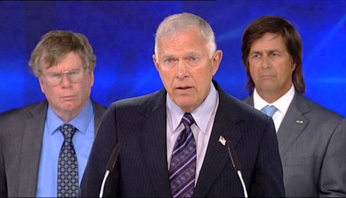 General James Conway, the 34th Commandant of the Marine Corps spoke at the Grand Iranian Gathering in Paris