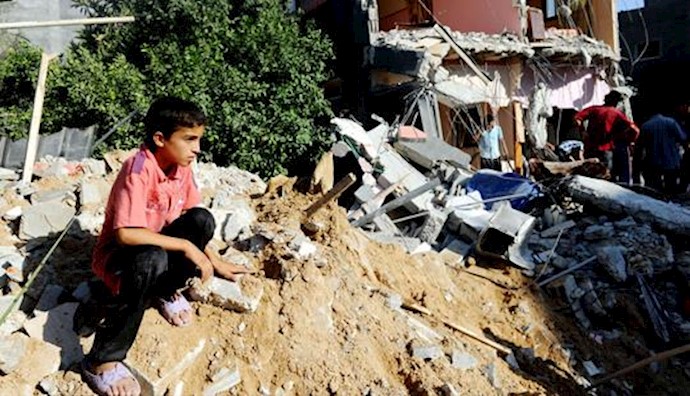 Hundreds of Palestinian homes destroyed in Gaza