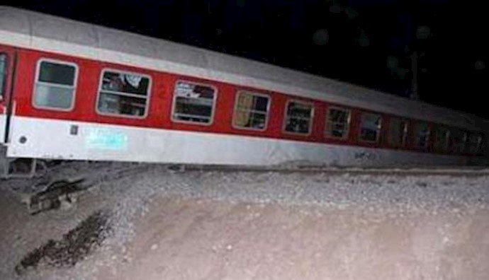  'Train accident in Iran'