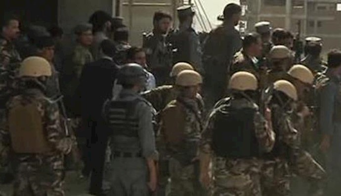  'Afghan military forces in the attack against Kabul International Airport'