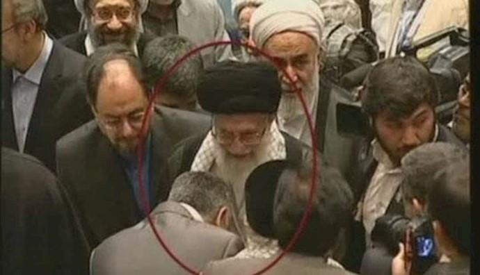  'Hadi Ameri shown kissing Khamenei hand-'