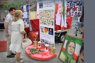 Iranians honoring Ashraf martyrs & victims of 1988 massacre in Iran
