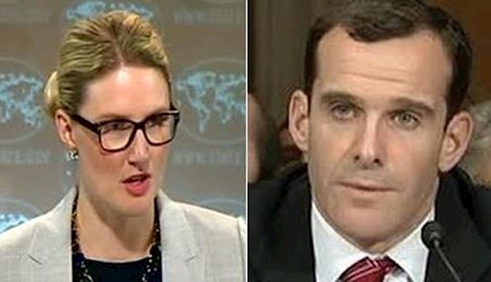  'Marie Harf and Brett McGurk of the US State Department'