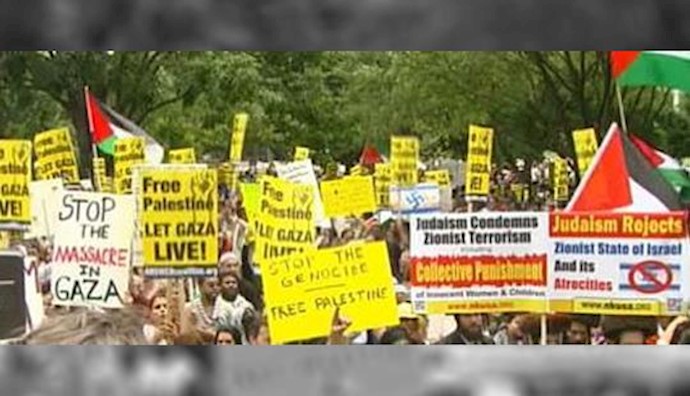  'White House rally against Israel attacks on Gaza'