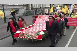 Iranians pay tribute to 52 Ashraf Martyrs in Paris, The Hague and Geneva