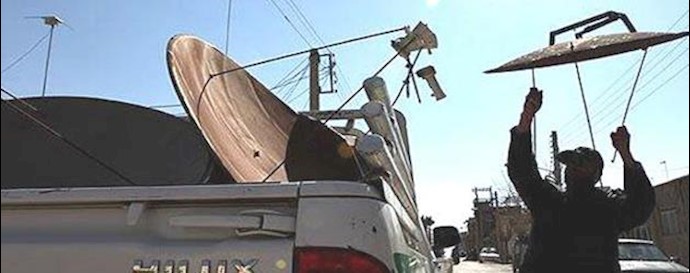 Tehran: People resist government agents’ raid to collect satellite dishes