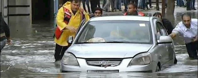  'Flood water in Gaza'