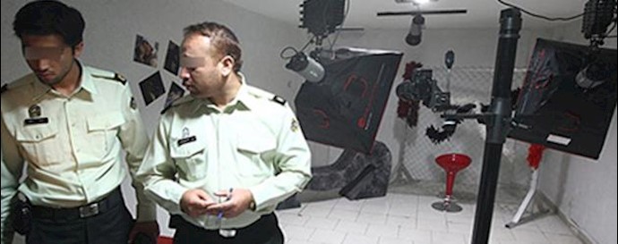  'A film studio raided by suppressive Iranian State Security Forces'