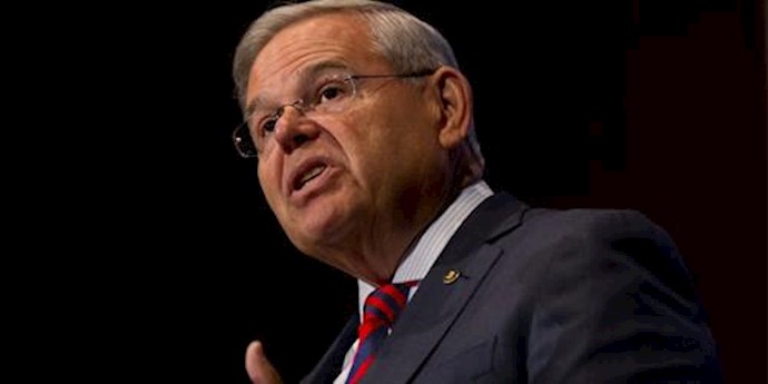  'Sen. Bob Menendez speaks at Seton Hall University in South Orange, N.J.'