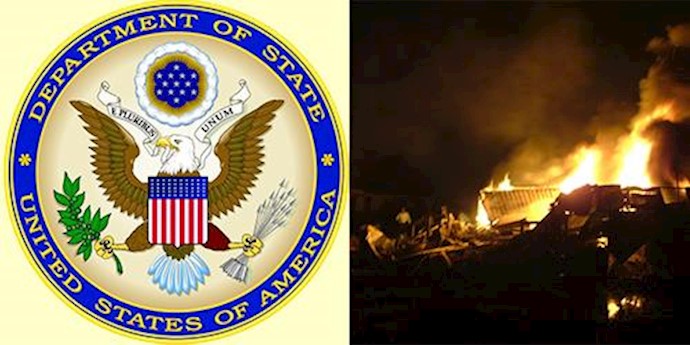  'U.S. state department condemned an attack on a base that houses exiled Iranian opposition'