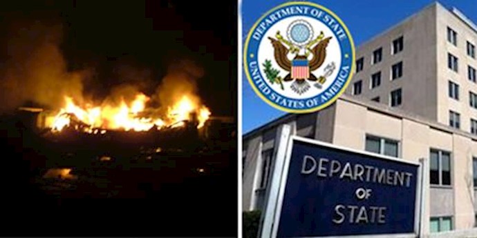  'U.S. state department condemned an attack on a base that houses exiled Iranian opposition.'