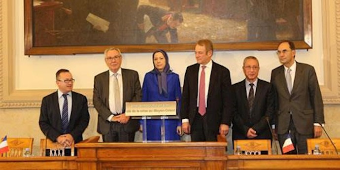 Maryam Rajavi at the French National Assembly Conference: Regime change and democracy in Iran, key to crisis in the Middle East and conquest of extremism