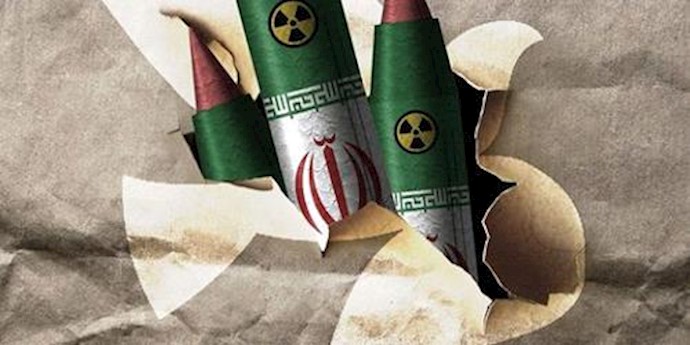  'Illustration on the risk of Iran violating the nuclear arms agreement '