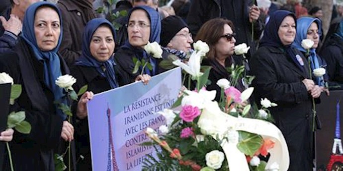 Iranian Resistance hold memorial at the Bataclan for Paris Attacks victims + Photos