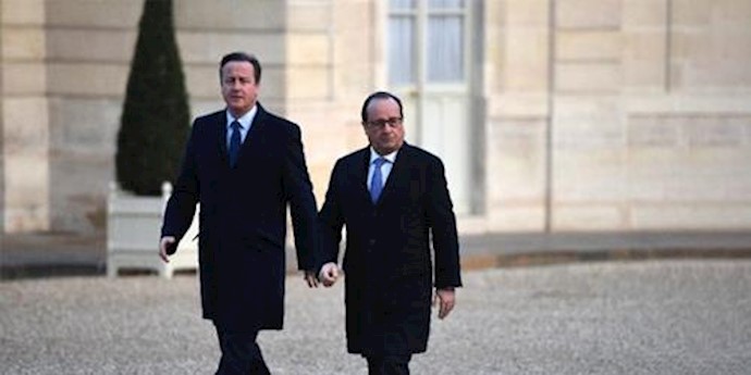 Hollande, Cameron visit Paris concert hall that was attacked