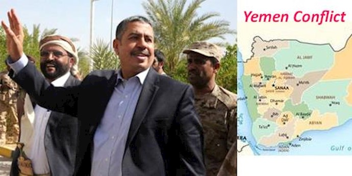  'Yemeni Prime Minister Khaled Bahah in the governor of the northern province of Marib, on November 22, 2015'
