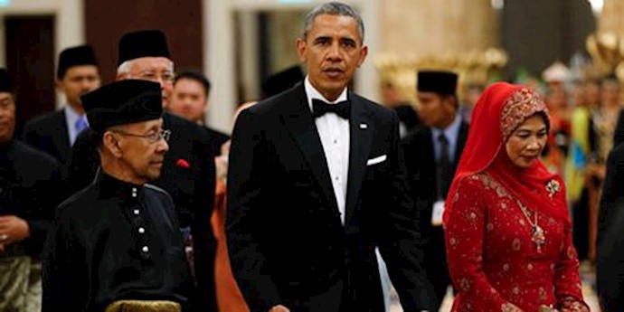  'Obama is welcomed in Kuala Lumpur, Malaysia'