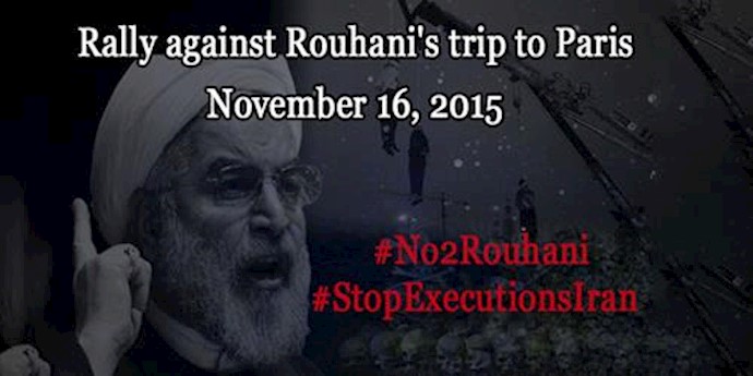 Iranians demonstrate in Paris to condemn Rouhani’s trip to France