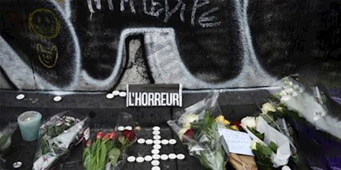  'Tributes to the victims of a series of coordinated attacks in and around Paris, at Place de la Republique on November 14, 2015'