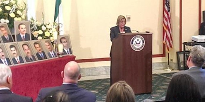  'US Congresswoman Ileana Ros-Lehtinen condemns the brutal missile attack on Camp Liberty that killed 24 residents'