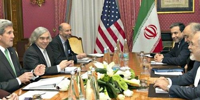  'US delegation to the Iran nuclear talks with their Iranian counterpart in Vienna'