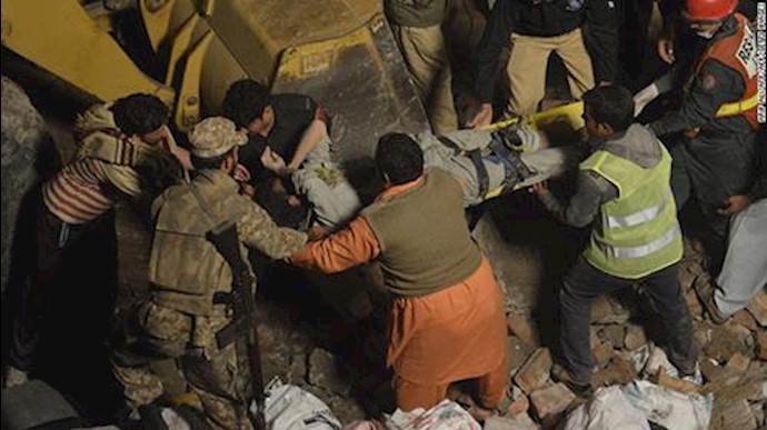 Pakistan building collapse: At least 15 killed