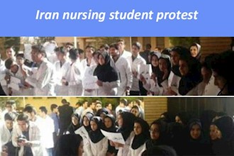Iran nursing students protest against discrimination, lack of job security