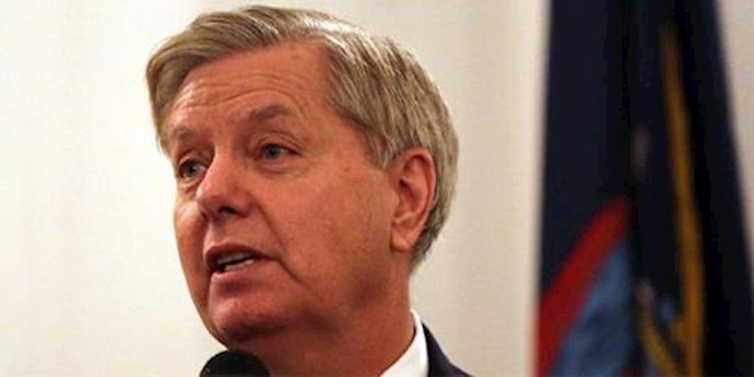  'US Senator Lindsey Graham, a candidate for the Republican Partys presidential nomination'