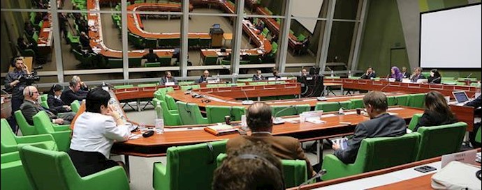 Maryam Rajavi at the hearing of ALD group session in the Council of Europe