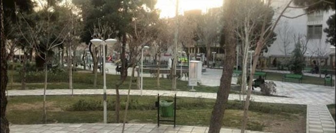 Tehran, Central Park scuffle, youth acting in defense of a singer chastised Bassij agents