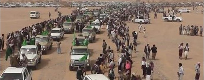 Yemen: Military parade of Shabou tribes in support of Yemen’s President Abd-Rabbo Mansour Hadi