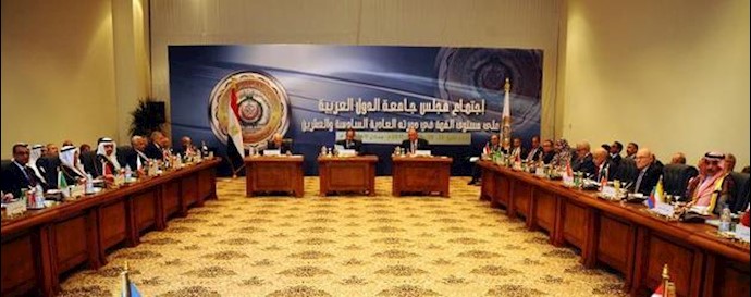  'Egyptian President Abdel Fattah al-Sisi speaking during a closed session of Arab League summit in Sharm El-Sheikh'