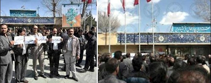 Shahr-e Kurd: Teachers protest gathering continue in 2 areas of the city