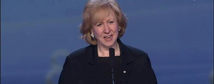 Mrs. Kim Campbell, former Prime Minister of Canada insisted on the role of women in struggle for democracy