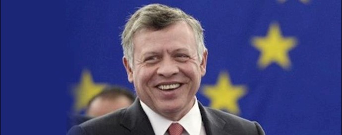  'King Abdullah of Jordan speaking at the European Parliament'