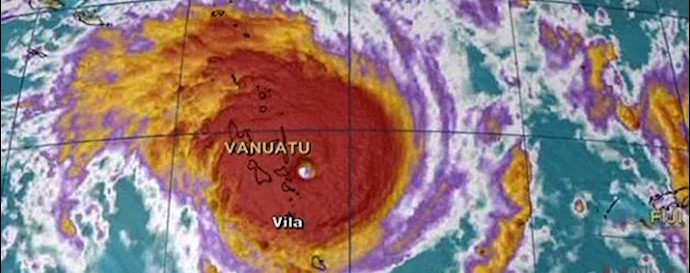 Cyclone PAM leaving a trail of devastation in Pacific Ocean