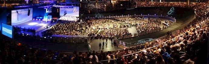 The great Iranian Gathering in Berlin presenting Mrs. Maryam Rajavi, the president-elect of the Iranian Resistance