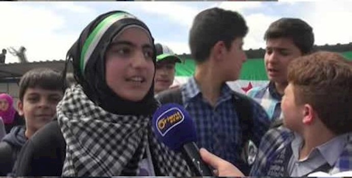 Syrian Students in Turkish refugee camps celebrate the opposition victory in Idlib