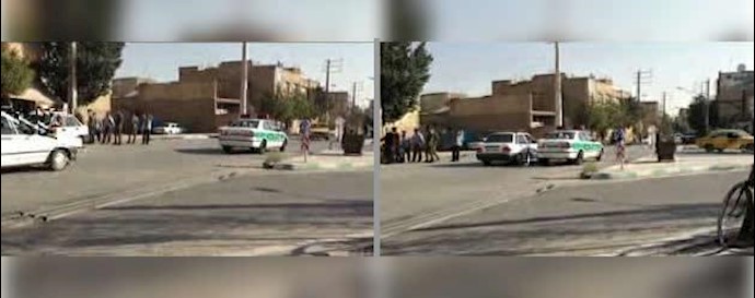 Zarin Shahr-Iran: 6 hours long protest in front of the city hall