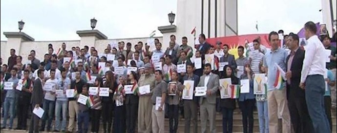  'Iraqi Kurdish people demonstrate in solidarity with people of Mahabad'