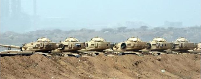  'Saudi tanks lined up near the border with Yemen on alert to repel any Houthi attacks on the Kingdom soil'
