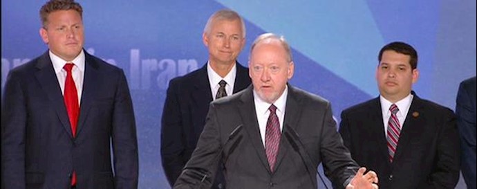 Delegation from the US State of Arizona led by Rep. Eric Garry spoke to the jubilant and energetic audience at the Grand Gathering of Iranian Resistance in Paris