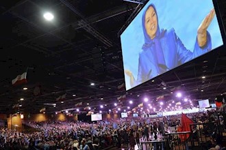 Grand rally of Iranians in Paris, United against Islamic fundamentalism and terrorism, Change of regime by Iranian people and Resistance