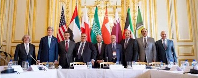 'John Kerry and GCC foreign ministers discussing emerging Iran nuclear deal'