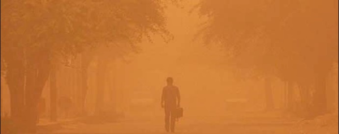  'Sandstorms in southeastern Iran'