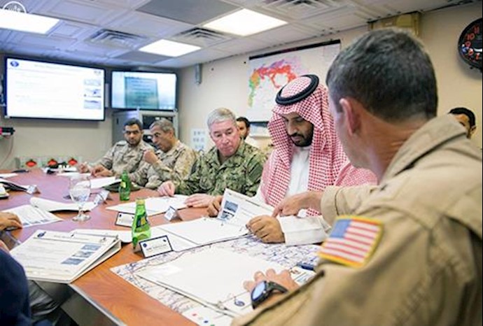 Deputy Crown Prince Visits US Aircraft Carrier in Gulf [photos include]