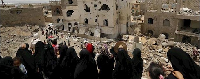  'Large destructions in Aden'