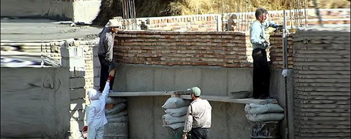 'Many Iranian women, one seen in the left corner of this picture, are forced into harsh labor'